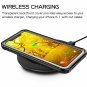 iPhone XR Case Clear Full Body Heavy Duty with Builtin Screen Protector Black