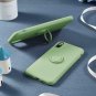 iPhone X/Xs Case Liquid Silicone with Ring Holder Kickstand Soft Slim Green