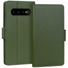 Galaxy S10 Case  Luxury Cowhide Genuine Leather Blocking Handmade Wallet Green