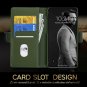 Galaxy S10 Case  Luxury Cowhide Genuine Leather Blocking Handmade Wallet Green