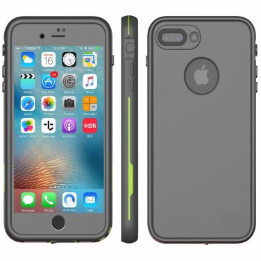 iPhone 7/8 Plus Waterproof Case Underwater Snowproof Dirtproof Shockproof Gray