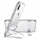 iPhone Xs Max case Metal Kickstand Vertical and Horizontal Stand Flexible Clear