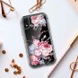 Case for iPhone Xr Heavy Duty Hybrid Impact Defender Clear Shockproof Flower 01