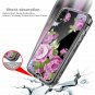 Case for iPhone Xr Heavy Duty Hybrid Impact Defender Clear Shockproof Flower 03