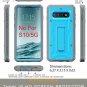 For Samsung Galaxy S10 Case Military Grade FullBody Rugged with Kickstand Blue
