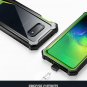 Galaxy S10e Case Rugged Poetic FullBody Hybrid Bumper Builtin Screen Green