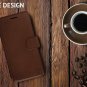 iPhone 6/6s Wallet case Faux Leather Durable Slim UltraStrong Magnetic Brown