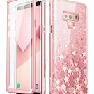 Samsung Galaxy Note 9 Case FullBody Glitter Bumper Protective TPU Bumper Pink