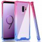 Case for Galaxy S9 Plus Shock Absorption Flexible Soft Edge Bumper Pink Blue