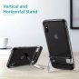 iPhone Xs Max case Metal Kickstand Vertical and Horizontal Stand Flexible  Black