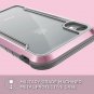 iPhone XR Case Military Grade Drop Anodized Aluminum Polycarbonate Rose Gold