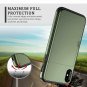 Case for iPhone XR Wallet Card Slot Holder Heavy Duty Soft Rubber Bumper Green