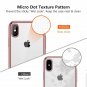 Case for iPhone X/Xs with Ultra Thin Slim Fit Soft Silicone TPU Cover Rose Gold