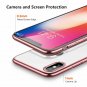 Case for iPhone X/Xs with Ultra Thin Slim Fit Soft Silicone TPU Cover Rose Gold
