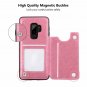 Samsung Galaxy S9 Case Wallet Magnetic Durable Slim Lightweight Cover Pink