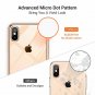 iPhone Xs Max Case Crystal Clear Soft Silicone TPU Thin Cover Slim Gel Gold