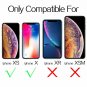 Case for iPhone X/Xs Clear Anti Scratch Shock Absorption Cover Shockproof  Black
