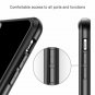 Case for iPhone X/Xs Clear Anti Scratch Shock Absorption Cover Shockproof  Black