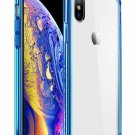 Case for iPhone X/Xs Clear Anti Scratch Shock Absorption Cover Shockproof Blue