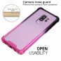 Case for Galaxy S9 Plus Shock Absorption Flexible Soft Edge Bumper Black Pink