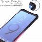 Case for Galaxy S9 Plus Shock Absorption Flexible Soft Edge Bumper Black Pink