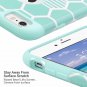 iPhone 6/6s Plus Case Dual Layer Soft Silicone Hard Back Honey Comb Stripes