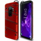 Case for Galaxy S9 Plus Military Grade 15ft Tested Shockproof Dual Layer Red
