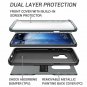 Case for Galaxy S9 Plus Builtin Screen Protector Shockproof Slim Metallic Black