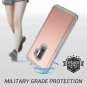 Case for Galaxy S9 Plus Builtin Screen Protector Shockproof Slim Gold/Gray