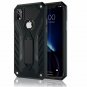 For iPhone XR Case Military Grade 12ft Drop Tested Protective Kickstand Black