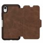For iPhone XR Case included holster doubles a kickstand handsfree Brown Leather