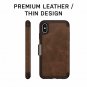 For iPhone XR Case included holster doubles a kickstand handsfree Brown Leather