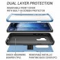 Case for Galaxy S9 Plus Builtin Screen Protector Shockproof Slim Blue/Black