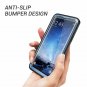 Case for Galaxy S9 Plus Builtin Screen Protector Shockproof Slim Blue/Black
