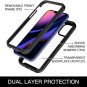 iPhone 11 Pro Case Tempered Glass Screen Protector Full Body Shockproof Black