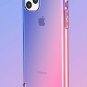 For iPhone 11 Pro Max Case Shock Resistant Flexible TPU Rubber Soft Blue/Pink