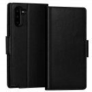 Case for Galaxy Note 10 Luxury Cowhide Genuine Leather Handmade Wallet Black