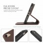 Case for iPhone 8/7 Genuine Leather Wallet Folio Stand and ID Credit Card Brown