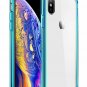 Case for iPhone X/Xs Clear Anti Scratch Shock Absorption Cover Shockproof Green