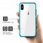 Case for iPhone X/Xs Clear Anti Scratch Shock Absorption Cover Shockproof Green