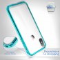 Case for iPhone X/Xs Clear Anti Scratch Shock Absorption Cover Shockproof Green