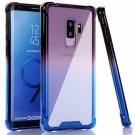 Case for Galaxy S9 Plus Shock Absorption Flexible Soft Edge Bumper Black Blue