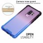Case for Galaxy S9 Plus Shock Absorption Flexible Soft Edge Bumper Black Blue