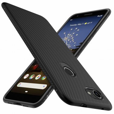 Google Pixel 3a Case Scratch Resistant  Anti Slip Grippy Soft TPU Black