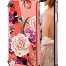 iPhone XR Case Shockproof Series Hard PC TPU Bumper Protective Floral Design