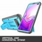 For Galaxy S10 Plus Case FullBody Dual Layer Rugged Holster  Kickstand Blue