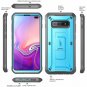 For Galaxy S10 Plus Case FullBody Dual Layer Rugged Holster Kickstand Blue