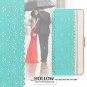 Samsung Galaxy Note 10 Plus Case Leather Romantic Carved Flower Mint Green
