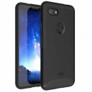 Google Pixel 3a Case Heavy Duty Extreme Dual Layer Slim Precise Cutouts Black