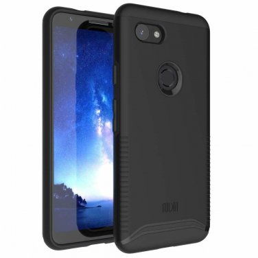 Google Pixel 3a Case Heavy Duty Extreme Dual Layer Slim Precise Cutouts Black